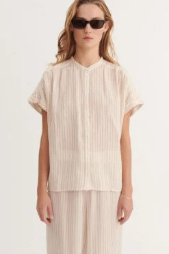 Calli Ss Shirt BA425-02 Bluser & Skjorter|Ammevenligt Tøj