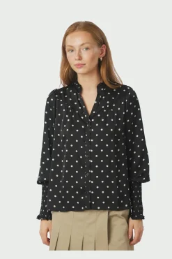 Outlet Camisa Dot Blouse 167161 Bluser & Skjorter|Ammevenligt Tøj