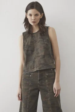 Co´Couture T-Shirts & Toppe<Camoucc Denim Top 35908