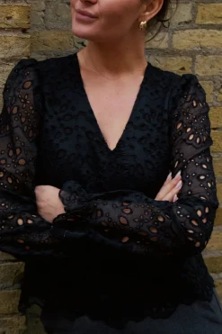 Neo Noir Bluser & Skjorter<Candice Embroidery Blouse 163848