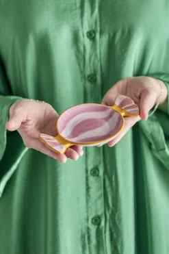 Discount Caramella Serveringsfad, Rosa, Stentøj 82062872 Ting Til Køkkenet