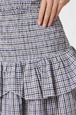 Neo Noir Sæt 🛍️|Nederdele<Carin Double Check Skirt 165124