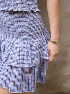 Neo Noir Sæt 🛍️|Nederdele<Carin Double Check Skirt 165124