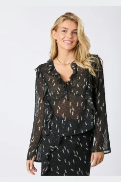 Neo Noir Bluser & Skjorter|Sæt 🛍️<Carola Flower Branch Blouse