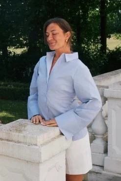 New Caroli Poplin Shirt 165894 Bluser & Skjorter|Ammevenligt Tøj
