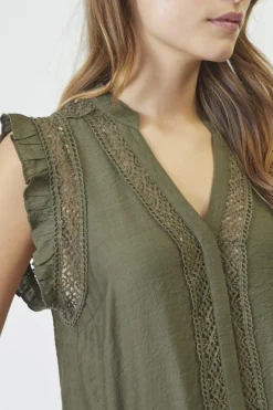 Co´Couture T-Shirts & Toppe<Caryncc Frill Top 35837