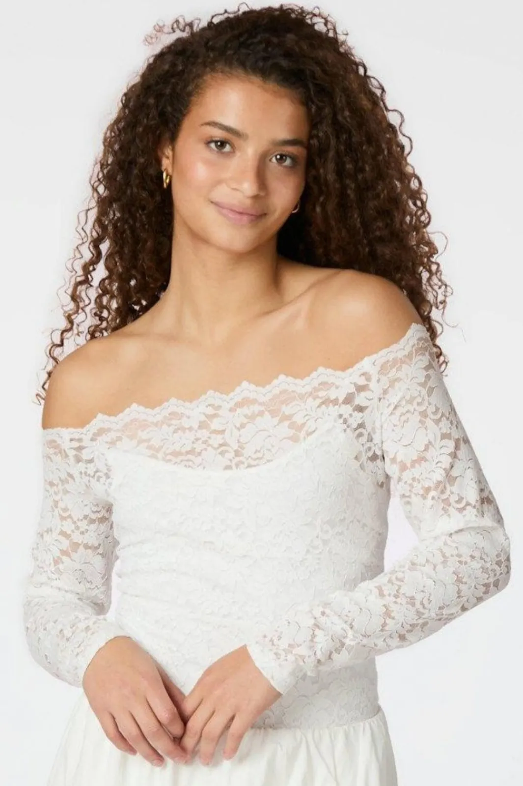 New Casadi Lace Flower Blouse 162631 Bluser & Skjorter