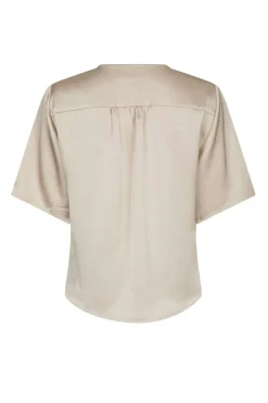 Neo Noir Bluser & Skjorter<Casadia Heavy Sateen Blouse 165695