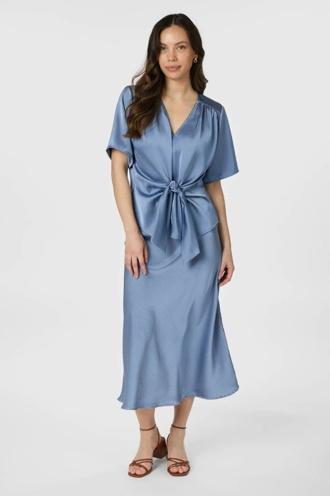 Neo Noir Bluser & Skjorter<Casadia Heavy Sateen Blouse 165695