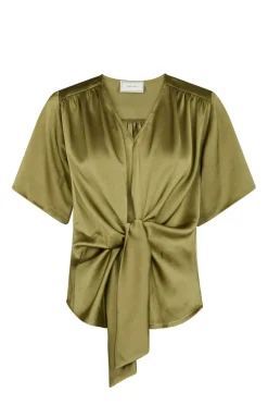 Neo Noir Sæt 🛍️|Bluser & Skjorter<Casadia Heavy Sateen Blouse 165695