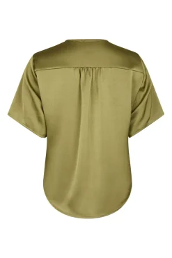 Neo Noir Sæt 🛍️|Bluser & Skjorter<Casadia Heavy Sateen Blouse 165695