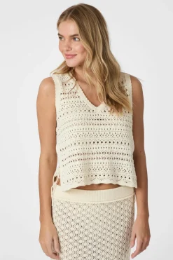 Clearance Catana Crochet Knit Top 165990 Veste