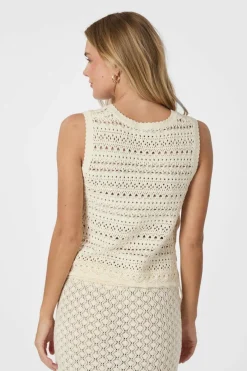 Clearance Catana Crochet Knit Top 165990 Veste