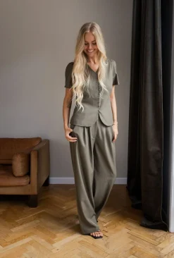 Online Celina Structure Pants 167306 Sæt 🛍️|Jakkesæt