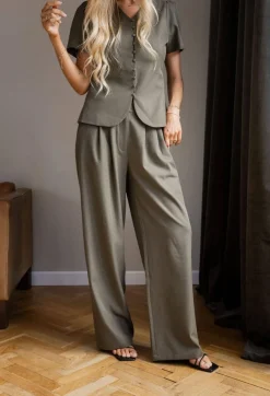 Online Celina Structure Pants 167306 Sæt 🛍️|Jakkesæt
