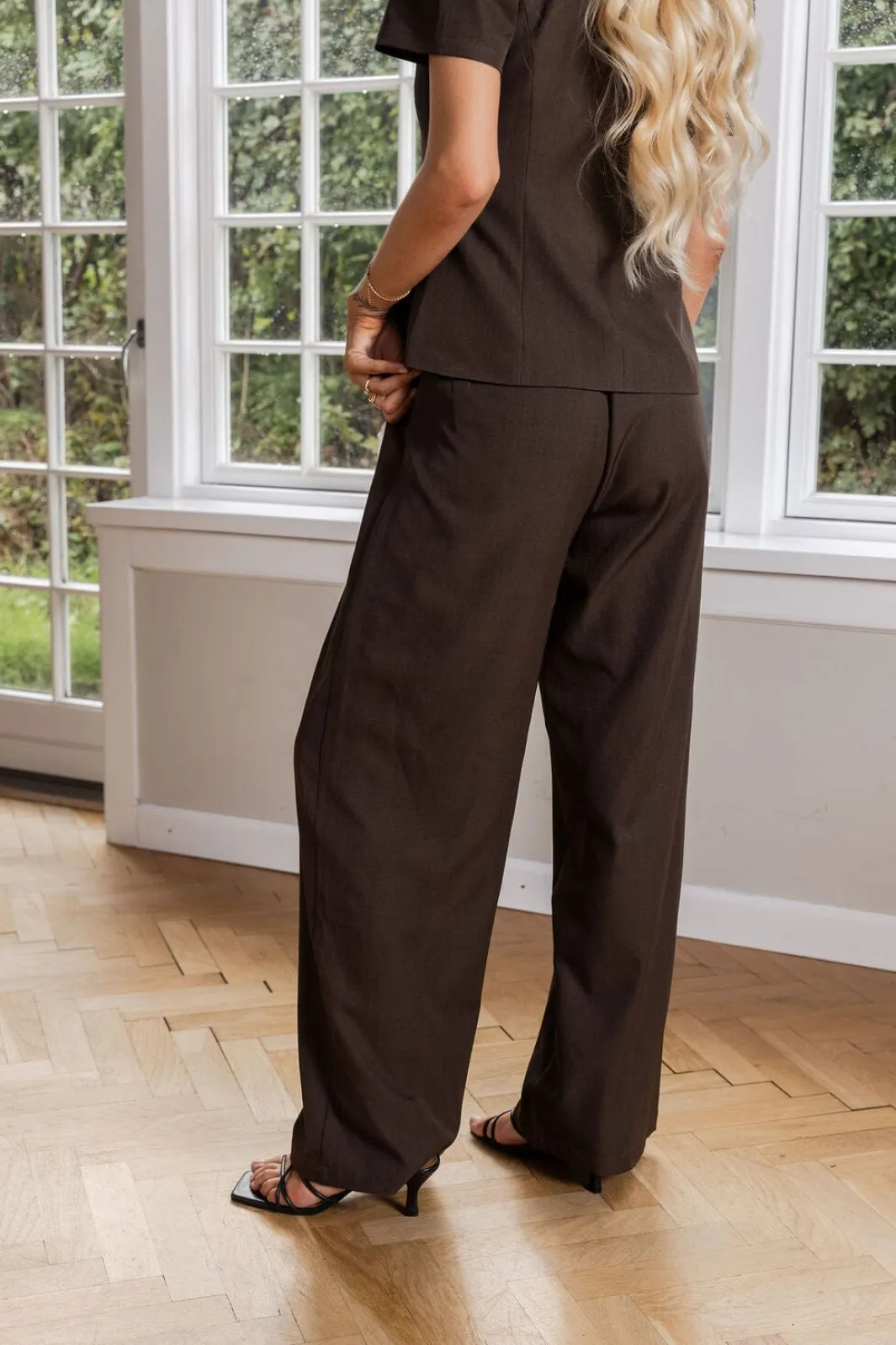 Clearance Celina Structure Pants 167306 Sæt 🛍️|Jakkesæt