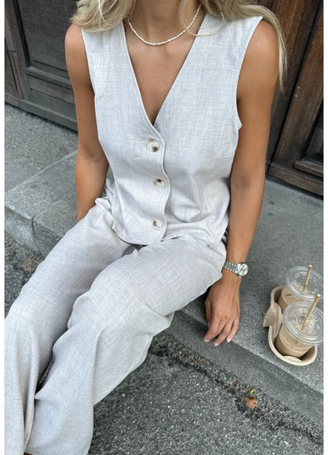 Online Celinaic Vest Sæt 🛍️|Veste