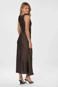 Best Celinie Heavy Sateen Dress 165621 Kjoler