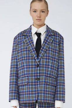 New Checked Blazerck53-7193 Blazere