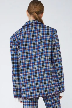 New Checked Blazerck53-7193 Blazere