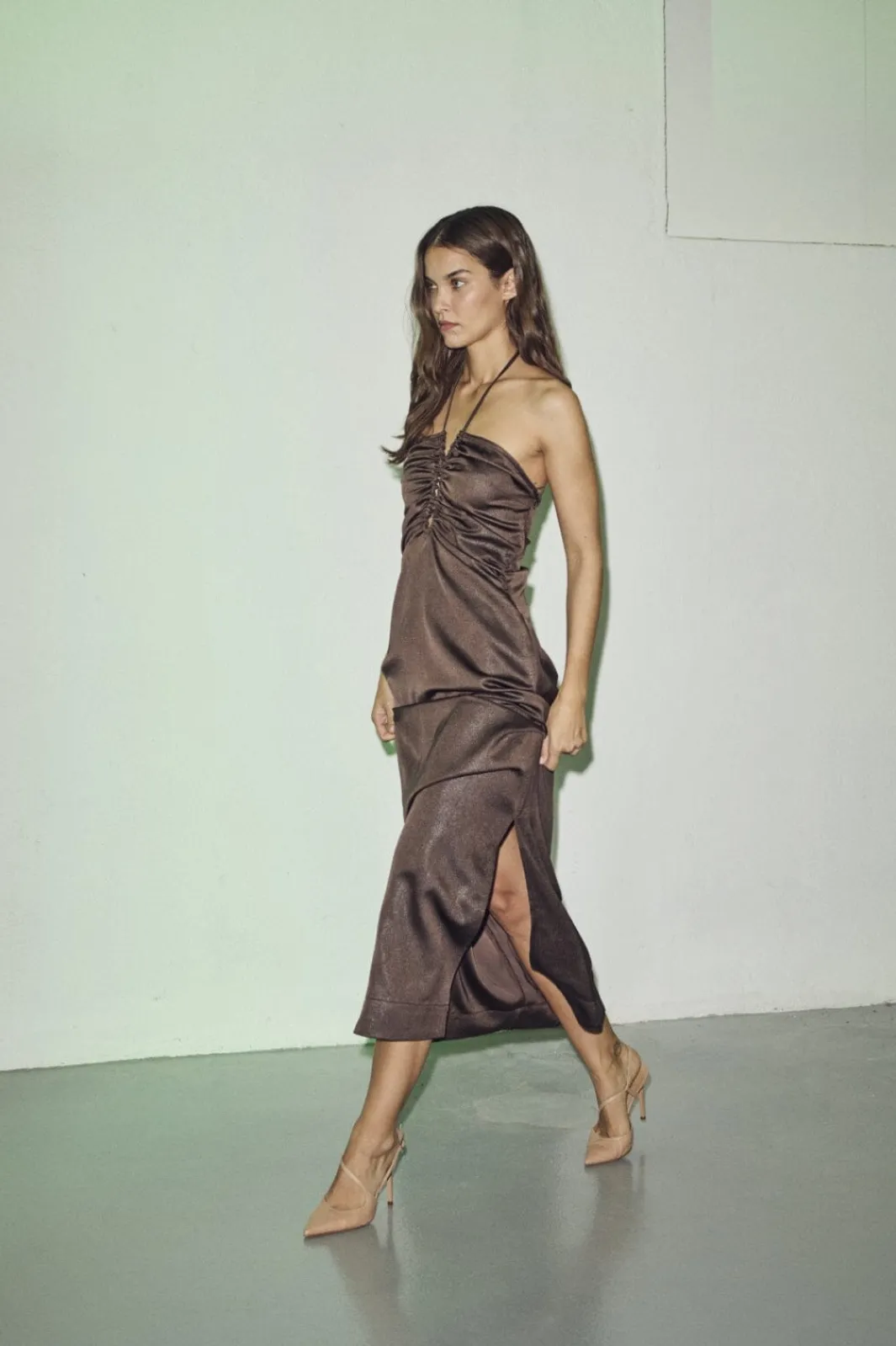 Online Chrisse Tie Slit Dress HL10103 Kjoler