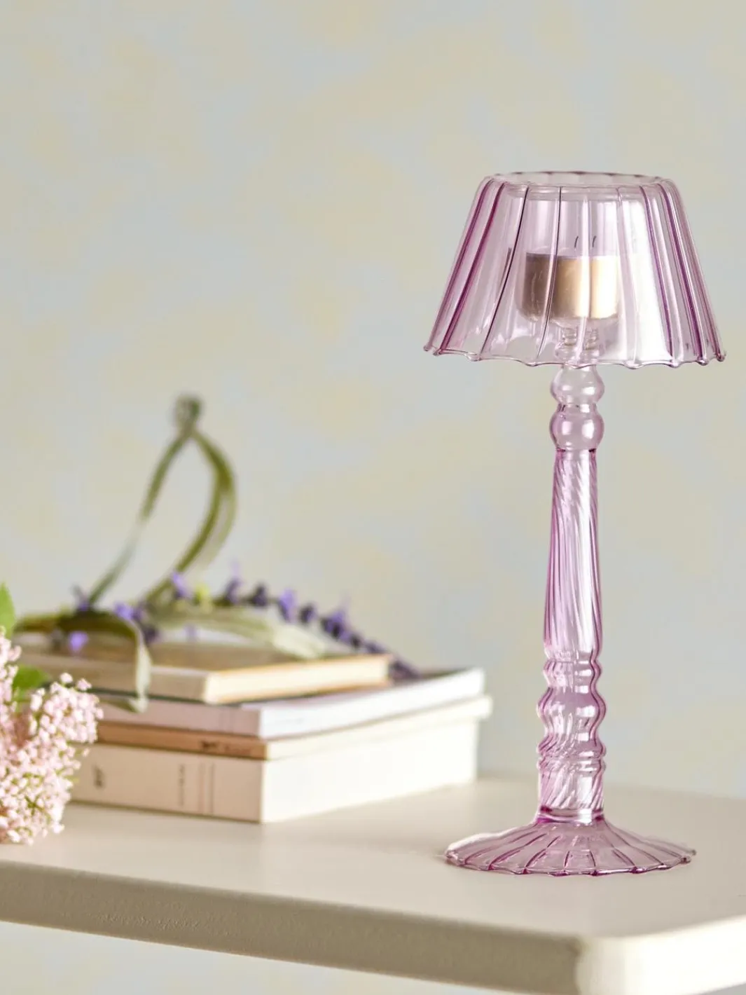 Bloomingville Dekoration Til Hjemmet<Cisco Fyrfadsstage, Rosa, Glas 82061722