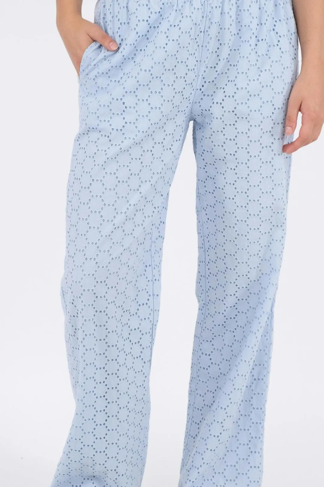 Outlet Claira Broiderie Pants Bukser, Jeans & Leggings