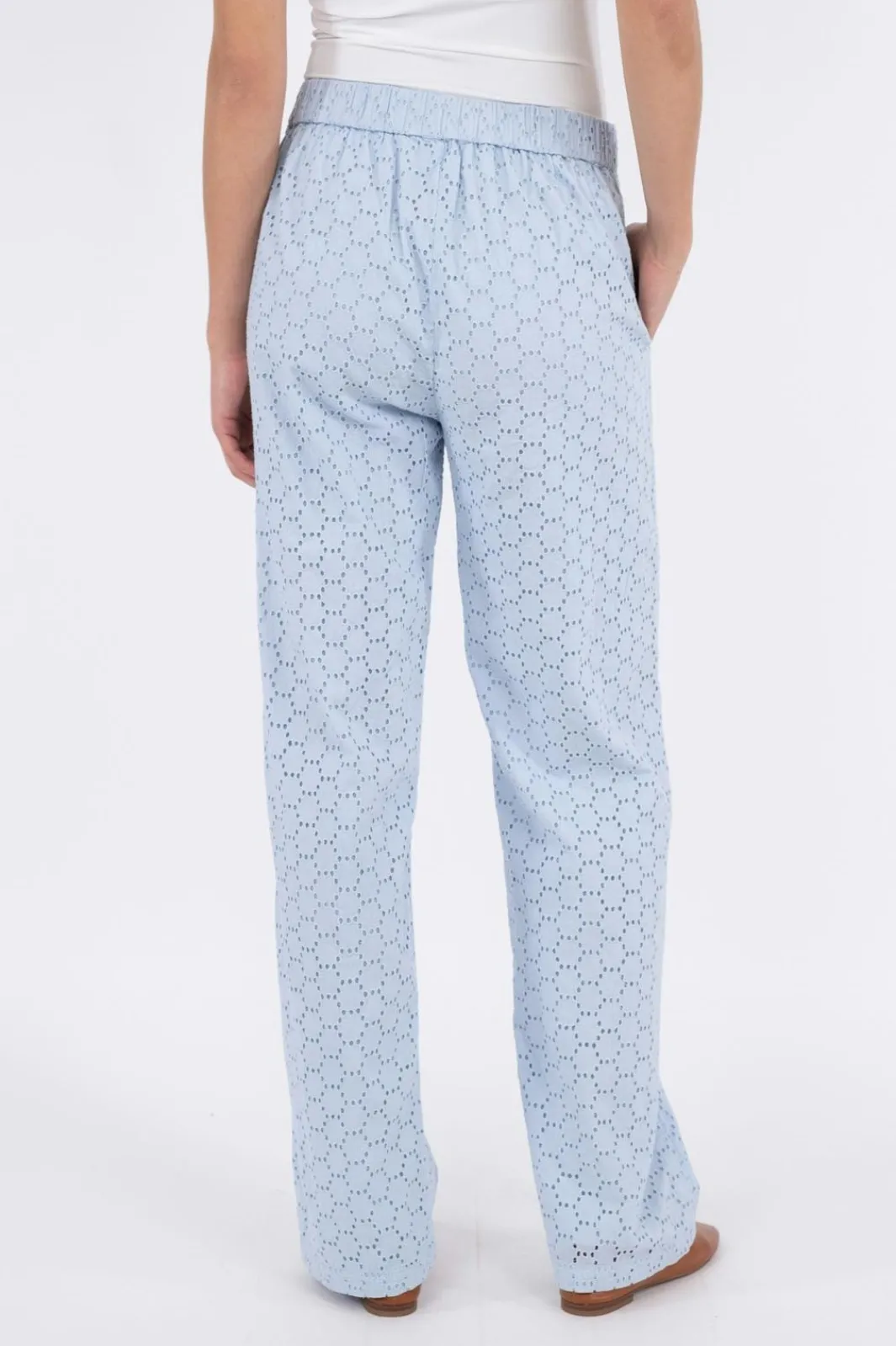 Outlet Claira Broiderie Pants Bukser, Jeans & Leggings