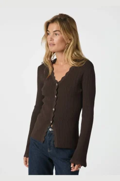 Neo Noir Bluser & Skjorter|Ammevenligt Tøj<Clara Stitch Knit Blouse 164484