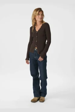Neo Noir Bluser & Skjorter|Ammevenligt Tøj<Clara Stitch Knit Blouse 164484