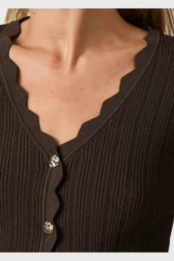 Neo Noir Bluser & Skjorter|Ammevenligt Tøj<Clara Stitch Knit Blouse 164484