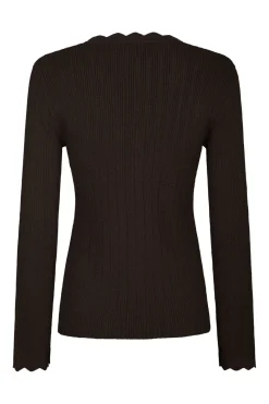 Neo Noir Bluser & Skjorter|Ammevenligt Tøj<Clara Stitch Knit Blouse 164484