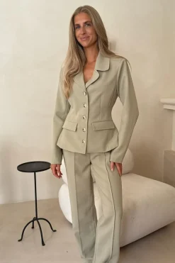 New Claraic Blazer A23904 Sæt 🛍️|Jakkesæt