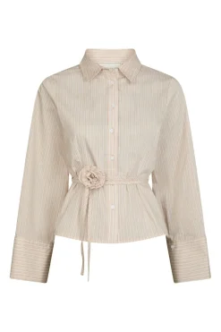 Neo Noir Bluser & Skjorter|Ammevenligt Tøj<Clarida Rose Stripe Shirt 166504
