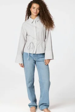 Neo Noir Bluser & Skjorter|Ammevenligt Tøj<Clarida Stripe Shirt 164934