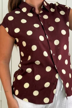 A-bee Bluser & Skjorter|Ammevenligt Tøj<Cleo Polka Dot Blouse