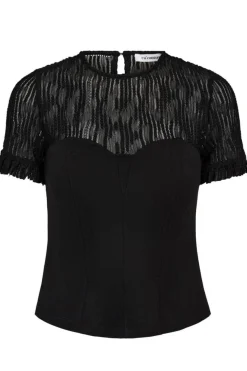Co´Couture T-Shirts & Toppe<Coltoncc Lace Mix Top 352