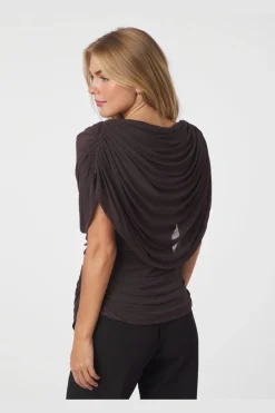 Neo Noir T-Shirts & Toppe<Cottuna Drapy Mesh Top 167205