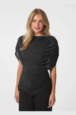 Neo Noir T-Shirts & Toppe<Cottuna Drapy Mesh Top 167205