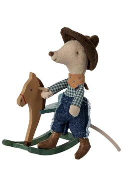 New Cowboymus På Gyngehest, Lillebror Børn Bad, Leg & Interiør