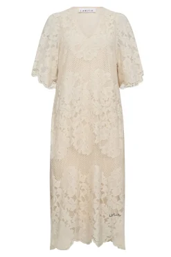 Haute L'Amitié Kjoler<Curvey Lace Hem Dress HL10009