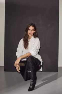 Hot Curvey Lace Hem Pant HL10214 Bukser, Jeans & Leggings