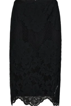 Curvey Lace Hem Pencil Skirt HL10015 Nederdele
