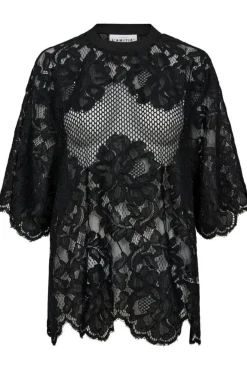 Clearance Curvey Lace Hem Tee HL10222 T-Shirts & Toppe