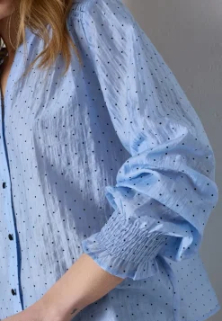 Co´Couture Bluser & Skjorter|Ammevenligt Tøj<Dallycc Dot V-Shirt 45007