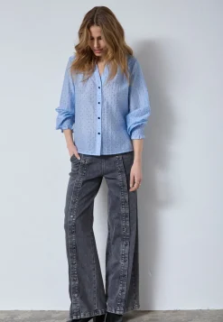 Co´Couture Bluser & Skjorter|Ammevenligt Tøj<Dallycc Dot V-Shirt 45007
