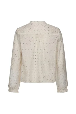 Co´Couture Bluser & Skjorter|Ammevenligt Tøj<Dallycc Dot V-Shirt 45007