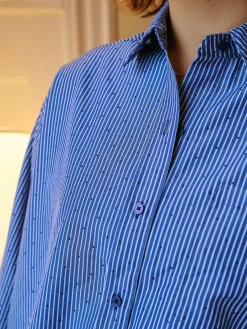 Best Dalma B Stripe Stone Shirt 164520 Bluser & Skjorter|Ammevenligt Tøj