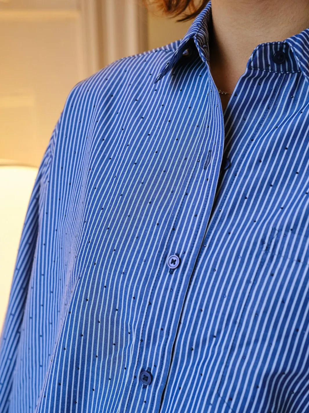 Best Dalma B Stripe Stone Shirt 164520 Bluser & Skjorter|Ammevenligt Tøj