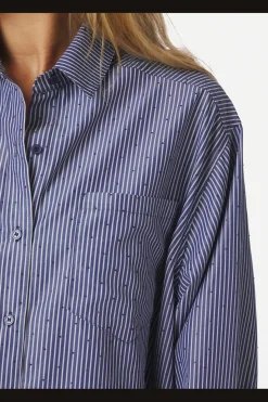 Best Dalma B Stripe Stone Shirt 164520 Bluser & Skjorter|Ammevenligt Tøj